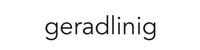 geradlinig